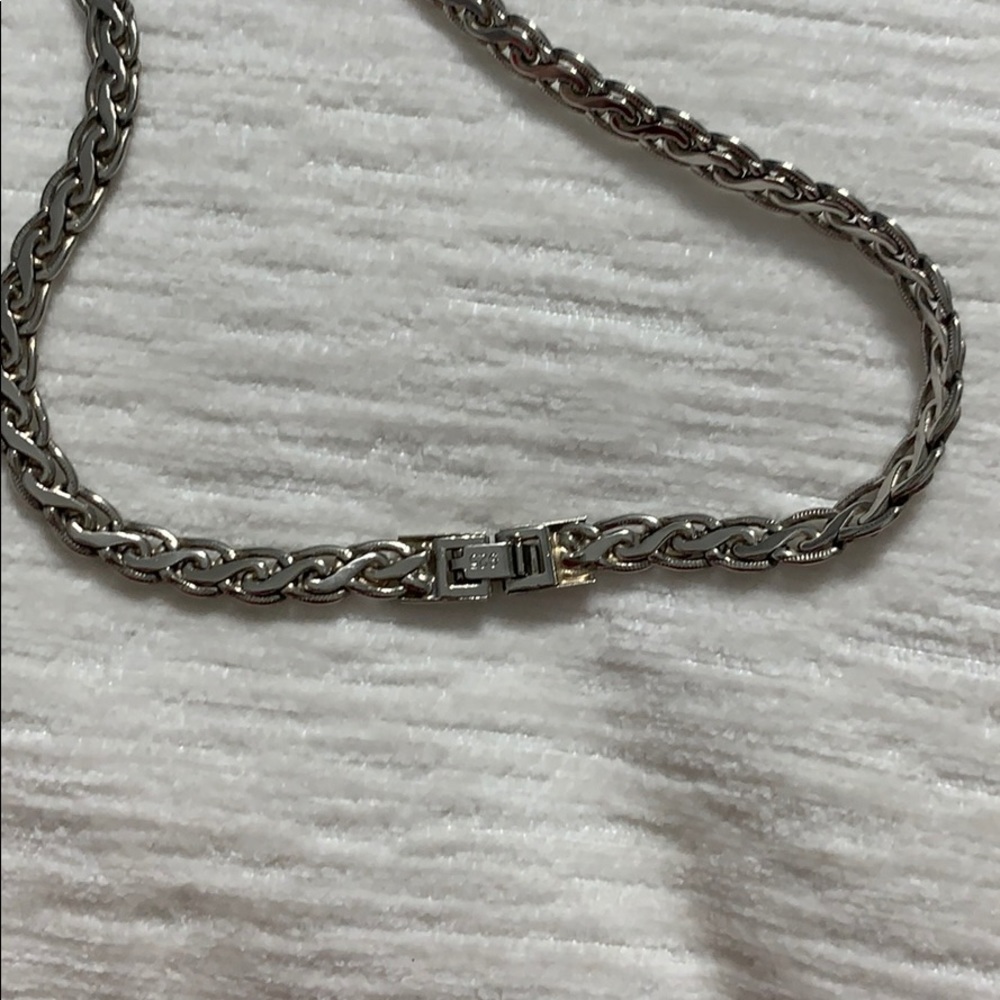 Thick sterling silver necklace - Picture 3 of 3